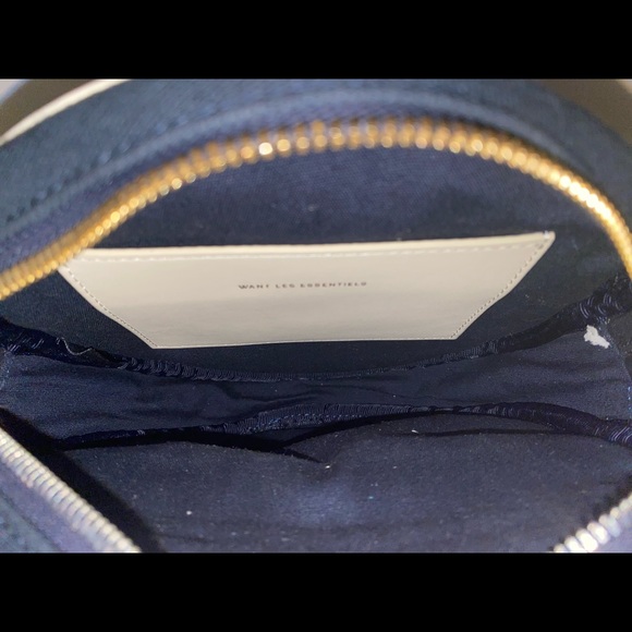 WANT Les Essential Denim & Cream Crossbody Bag - Picture 4 of 10